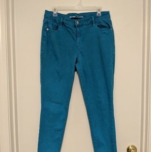 Teal Old Navy Rockstar Jeans- ankle length